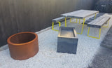 TUTUKAKA Round Corten Steel Firepit