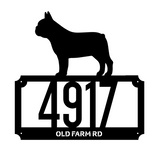 Bulldog Address Personalised Monogram