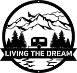 Caravan Scene Personalised Monogram