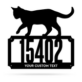 Cat Address Personalised Monogram