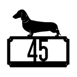 Dachsund Personalised Address Monogram