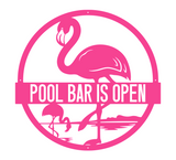 Flamingo Wall Art Personalised Monogram