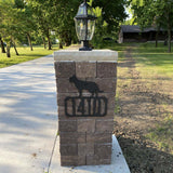 German Shepherd Address Personalised Monogram