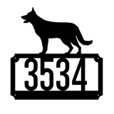 German Shepherd Address Personalised Monogram