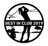 Golf Female Personalised Monogram