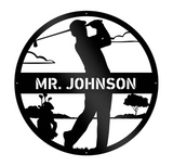 Golf Man Personalised Monogram