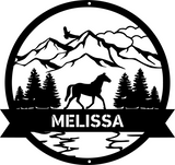 Horse Scene Personalised Monogram