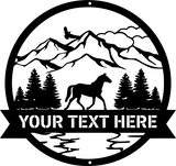 Horse Scene Personalised Monogram