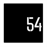 House Number Sign Square - Personalised