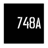 House Number Sign Square - Personalised