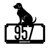 Labrador Address Personalised Monogram