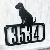 Labrador Address Personalised Monogram