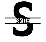Simple Family Name Personalised Monogram