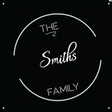 Square Family Sign - Personalised Monogram