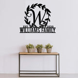 Family Wreath Personalised Monogram