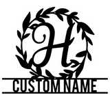 Family Wreath Personalised Monogram