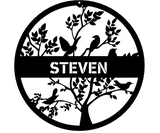 Birds In The Bush Personalised Monogram