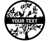 Birds In The Bush Personalised Monogram