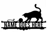 Cat Lovers Wall Art - Personalised Monogram