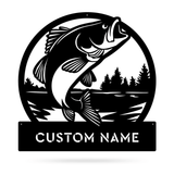 Fish Wall Art - Personalised Monogram