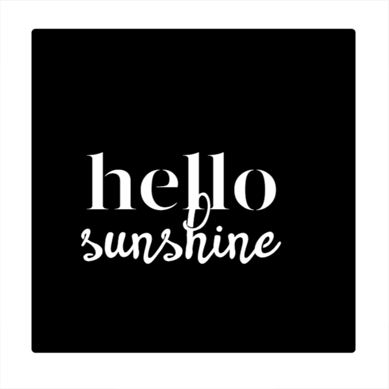 Hello Sunshine Sign Wall Art braydesignnz