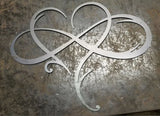 Infinity Heart Wall Art - Koru version