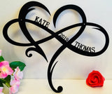 Infinity Heart Wall Art - Koru version Personalised