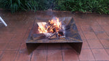 WANAKA Fire Pit in Corten Natural Rust