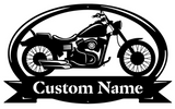 Motorcycle Monogram Personalised Wall Art