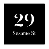 Square Custom Address Sign - Personalised