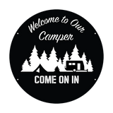 Welcome to Our Camper Personalised Monogram