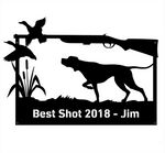 Duck Hunting with Dog Personalised Monogram