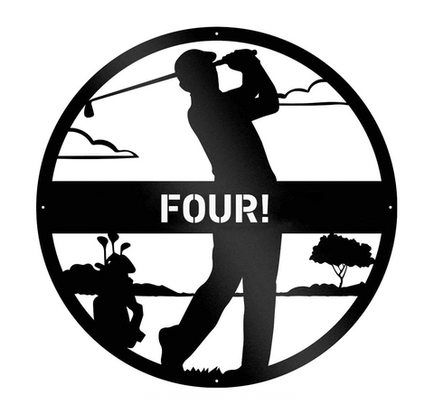 Golf Man Personalised Monogram