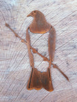 Kererū (Wood Pigeon) Corten Metal Bird