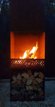 TASMAN Corten Steel Fireplace