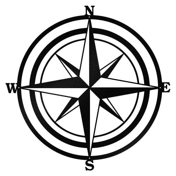 Compass Sign - Wall Art – braydesignnz