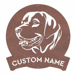Labrador Dog Wall Art - Personalised Monogram