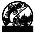 Fish Wall Art - Personalised Monogram