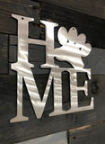 Home Sign with Dog Paw
