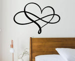 Infinity Heart Wall Art - Circular version