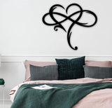 Infinity Heart Wall Art - Koru version