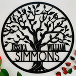 Tree of Life Wall Art with Border - Personalised Full Name