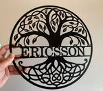 Tree of Life Wall Art - Personalised with Border