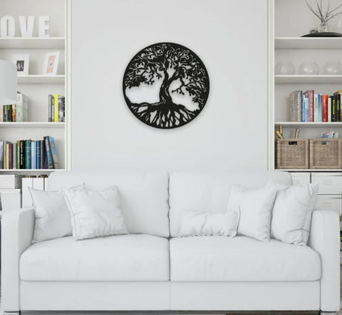Tree of Life Circular Framed Wall Art